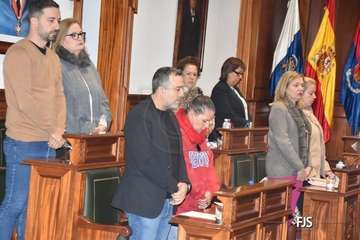 Cruz Roja alza la voz en el Pleno de Telde contra la lacra machista/FJS Fotografía.